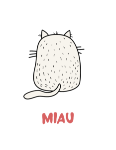 Miau cicás minta